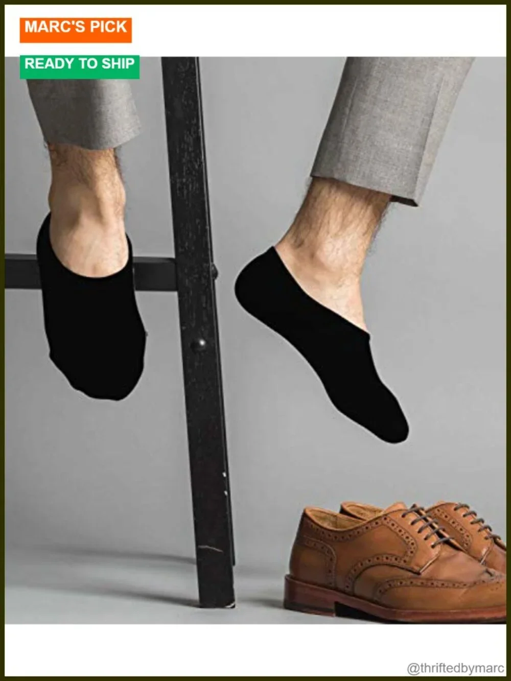 6 Pack Mens No Show Socks Low Cut Non Slip Boat Liners